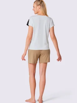 Pyjamas courts jersey fin