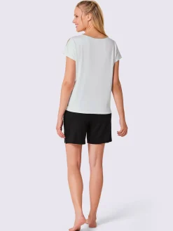 Pyjamas courts jersey fin