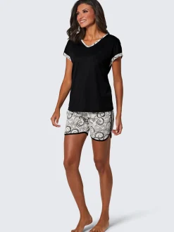 Pyjamas courts jersey fin
