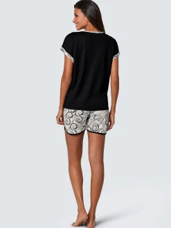 Pyjamas courts jersey fin