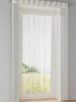 Rideau fil store transparent