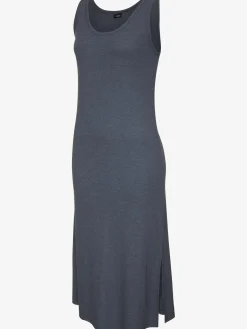 Robe à bretelles robe en tricot côtelé