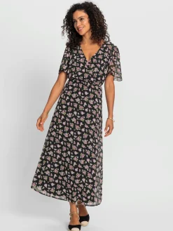 Robe à fleurs coupe affinante