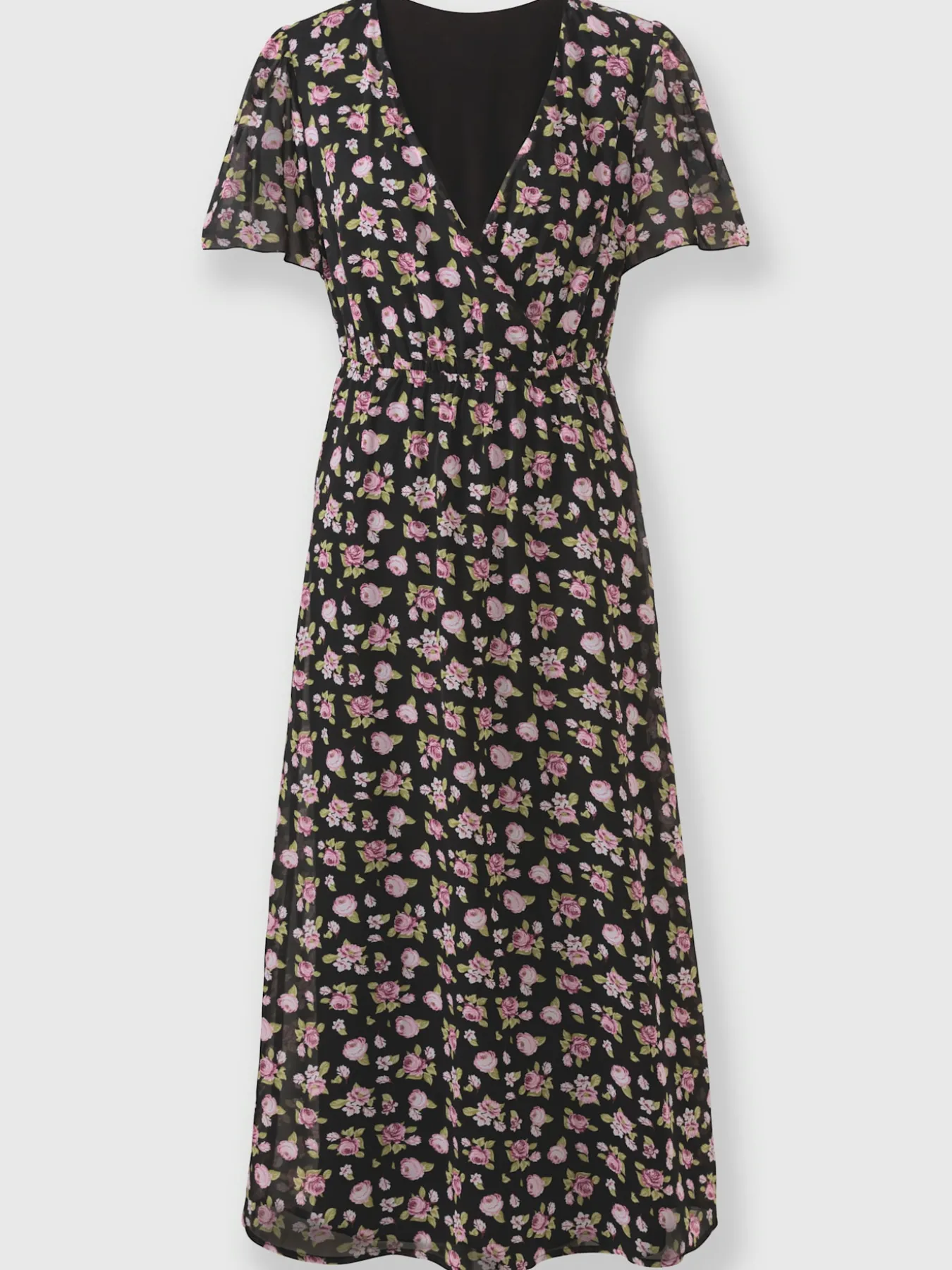 Robe à fleurs coupe affinante