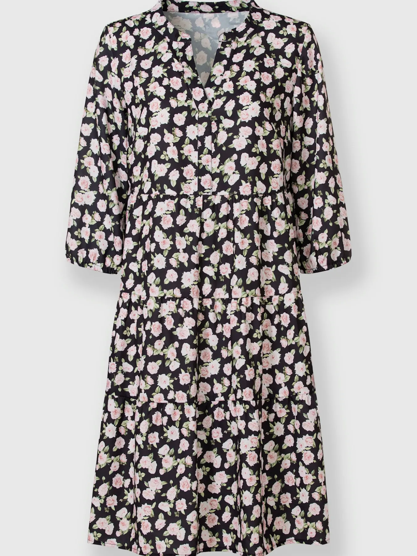 Robe à fleurs coupe en a affinante