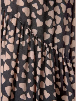 Robe chemisier décontractée à encolure en v