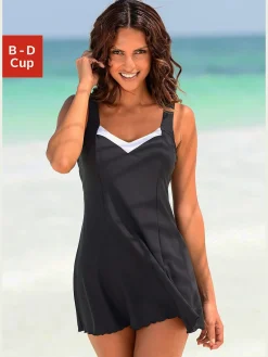 Robe de bain maillot de bain idéal pour les grandes tailles, jusqu'au bonnet d