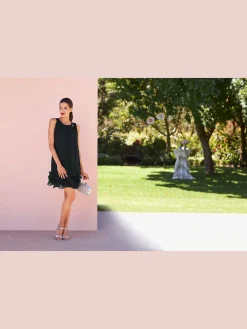 Robe de cocktail qualité crêpe légère et fluide