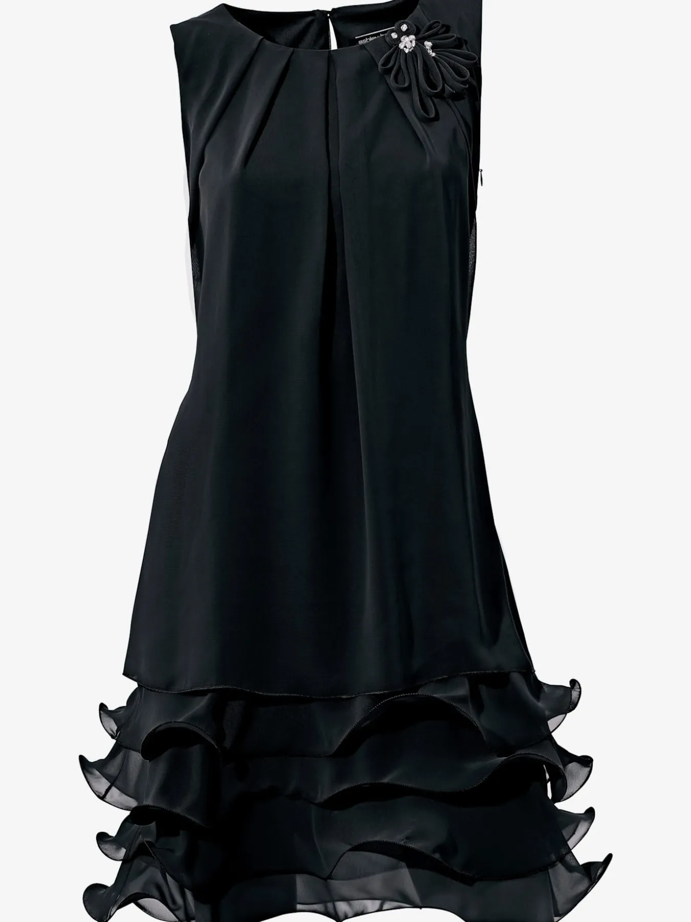 Robe de cocktail qualité crêpe légère et fluide