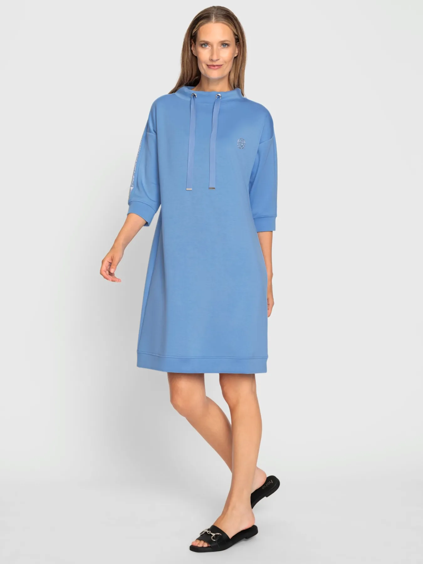 Robe de loisirs manches avec pierres fantaisie