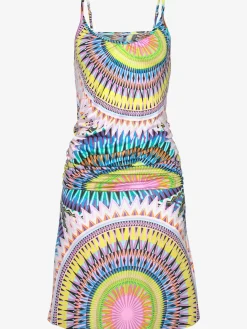 Robe de plage encolure avec petites fronces