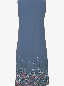 Robe de plage robe d'été imprimée sans manches