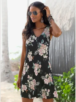 Robe de plage robe-tunique estivale