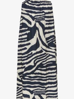 Robe d'été encolure haute volantée