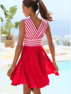 Robe d'été haut effet cache-cœur