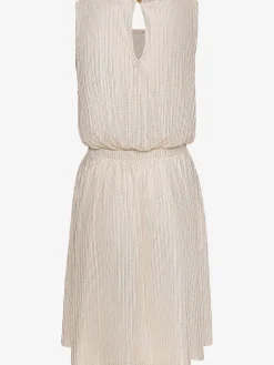 Robe d'été matière avec fils brillants couleur or