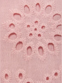 Robe en dentelle robe d'été à encolure ronde haute