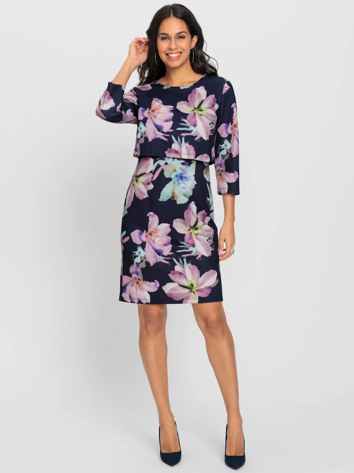 Robe en jersey aspect 2 pièces