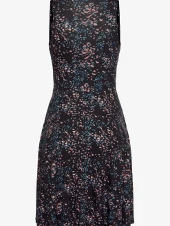 Robe en jersey col v effet cache-cœur