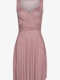 Robe en jersey col v effet cache-cœur