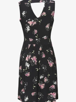 Robe en jersey col v effet cache-cœur