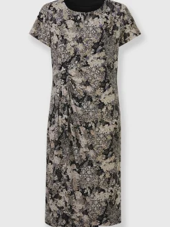 Robe en jersey effet cache-cœur