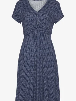 Robe en jersey encolure en v dégagée