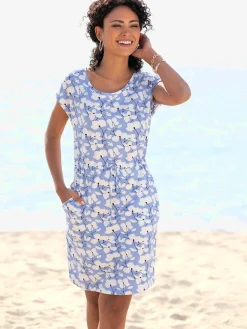 Robe en jersey encolure ronde