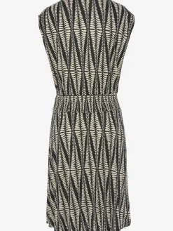 Robe en jersey encolure ronde dégagée