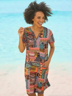 Robe en jersey imprimé mode