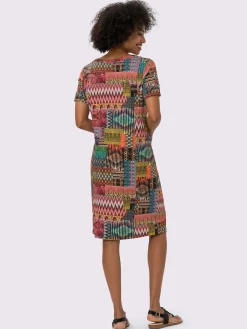Robe en jersey imprimé mode