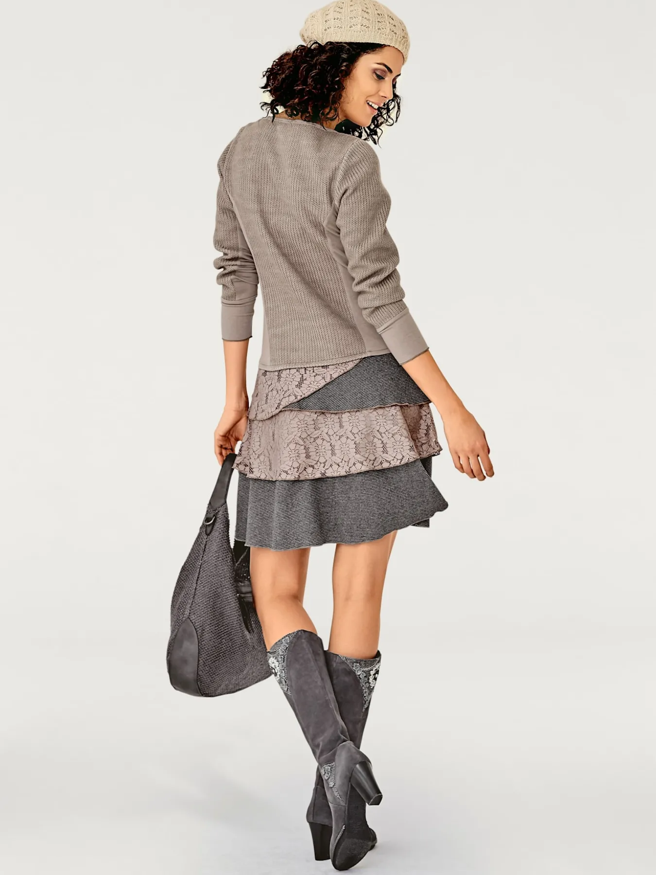 Robe en jersey matières tendance
