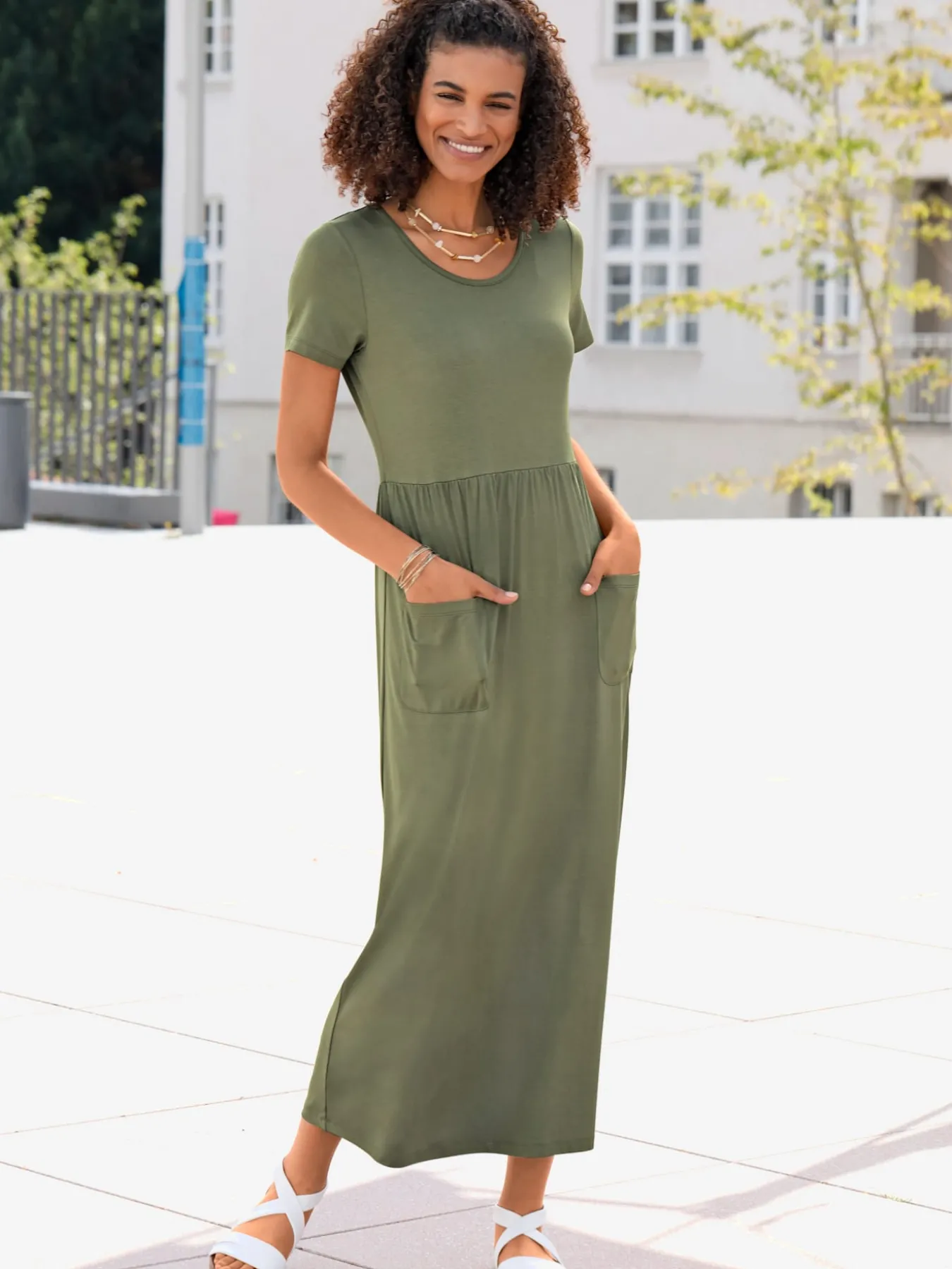 Robe en jersey viscose