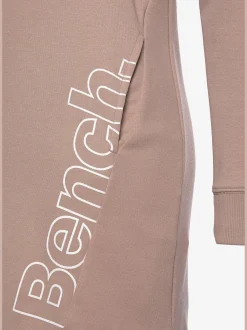 Robe en matière sweat robe d'intérieur sportive avec grand imprimé logo