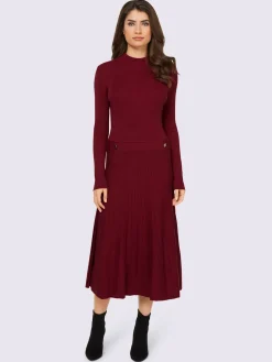 Robe en tricot légèrement évasé