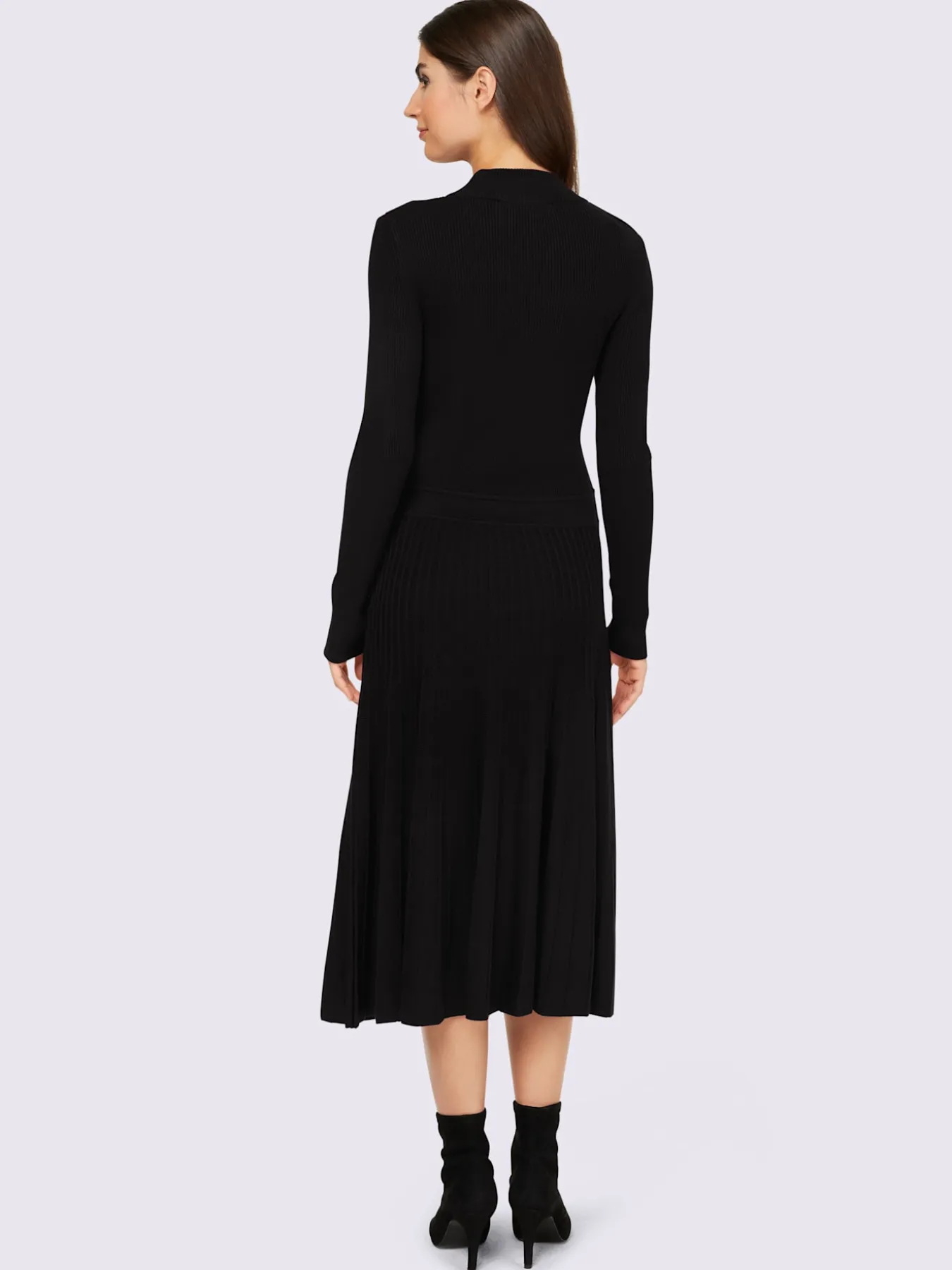 Robe en tricot légèrement évasé