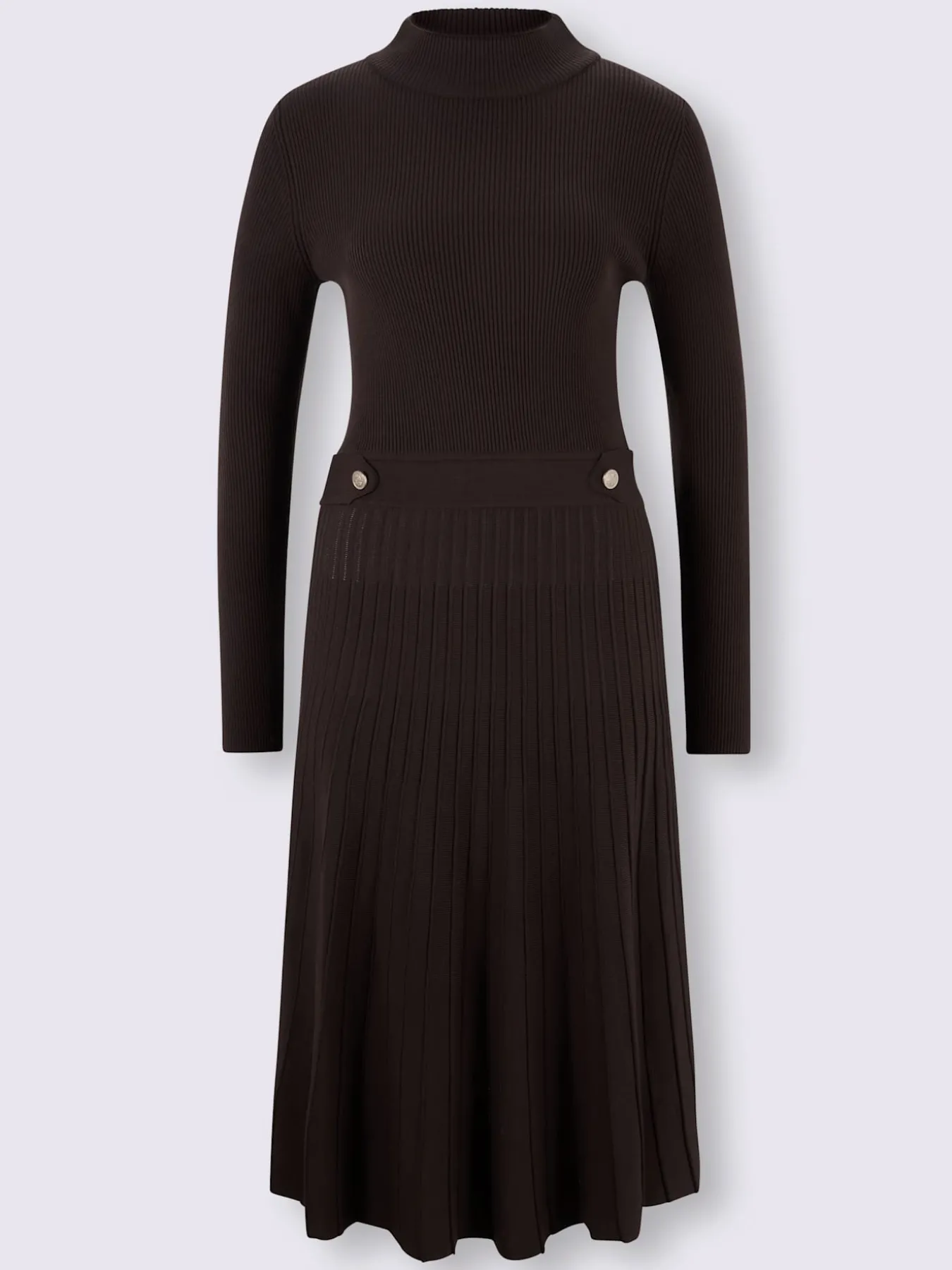Robe en tricot légèrement évasé