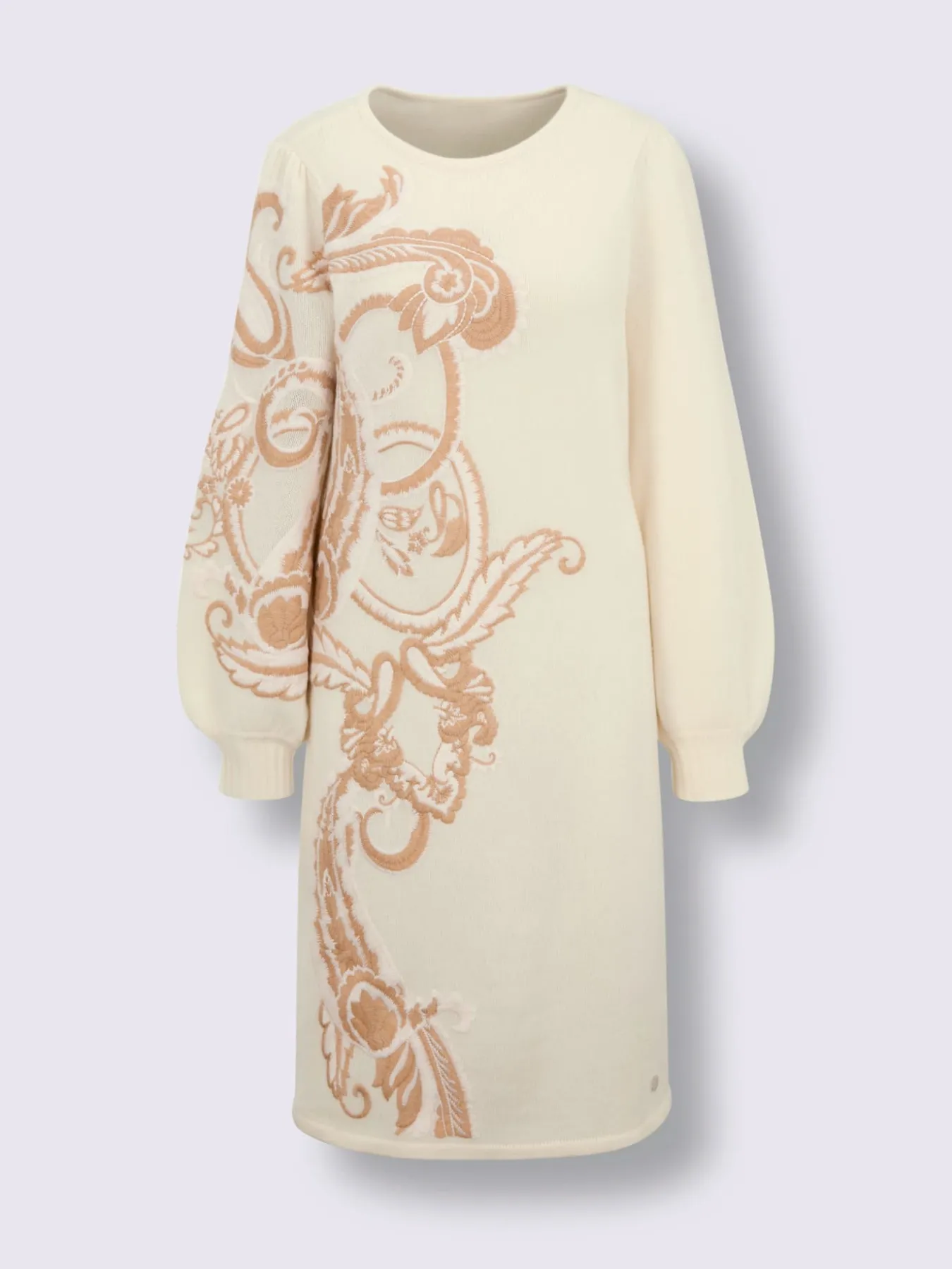 Robe en tricot mélange mérinos/cachemire