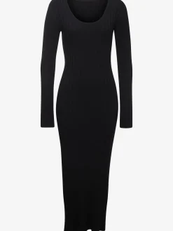 Robe en tricot robe côtelée élégante