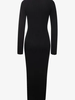 Robe en tricot robe côtelée élégante