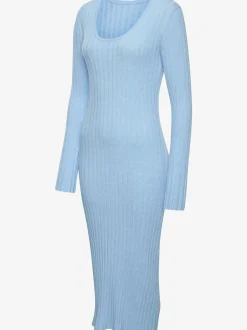 Robe en tricot robe côtelée élégante