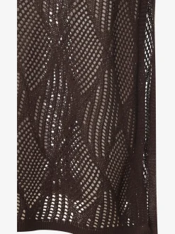 Robe en tricot robe d'été à encolure en v profonde