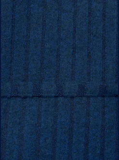Robe en tricot robe longue côtelée avec encolure en v