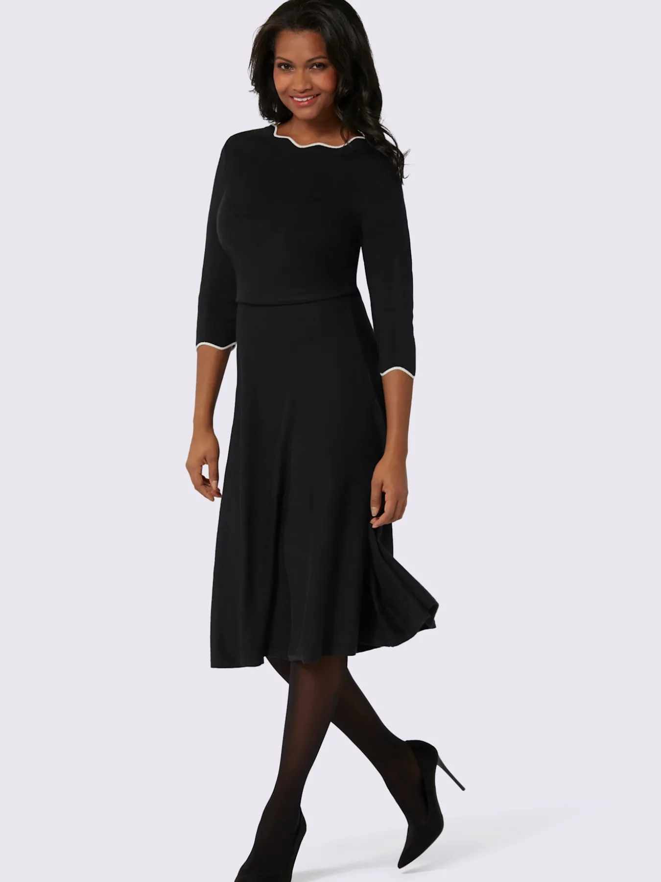Robe en tricot tricot fin élégant