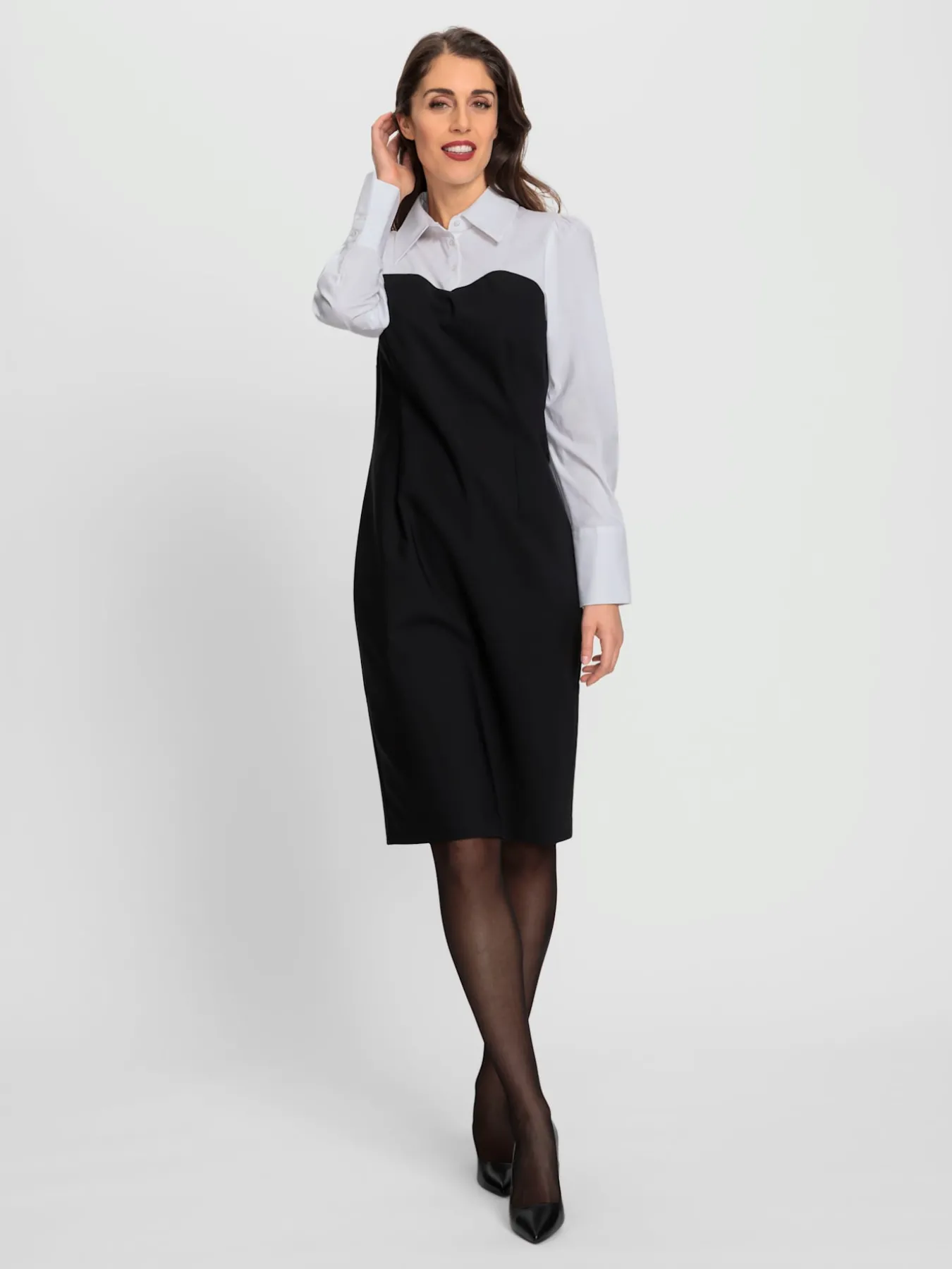 Robe fourreau look 2 en 1