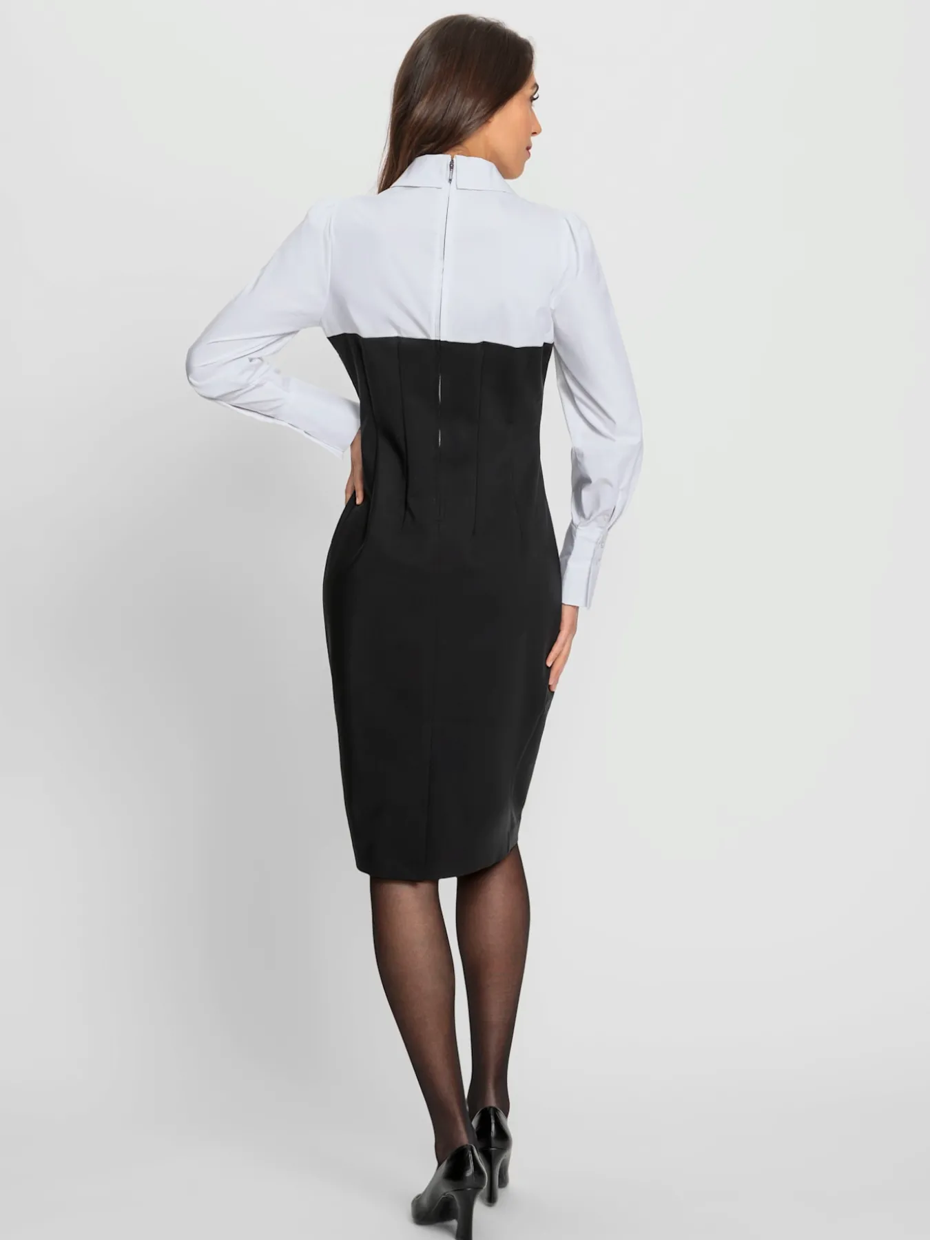 Robe fourreau look 2 en 1