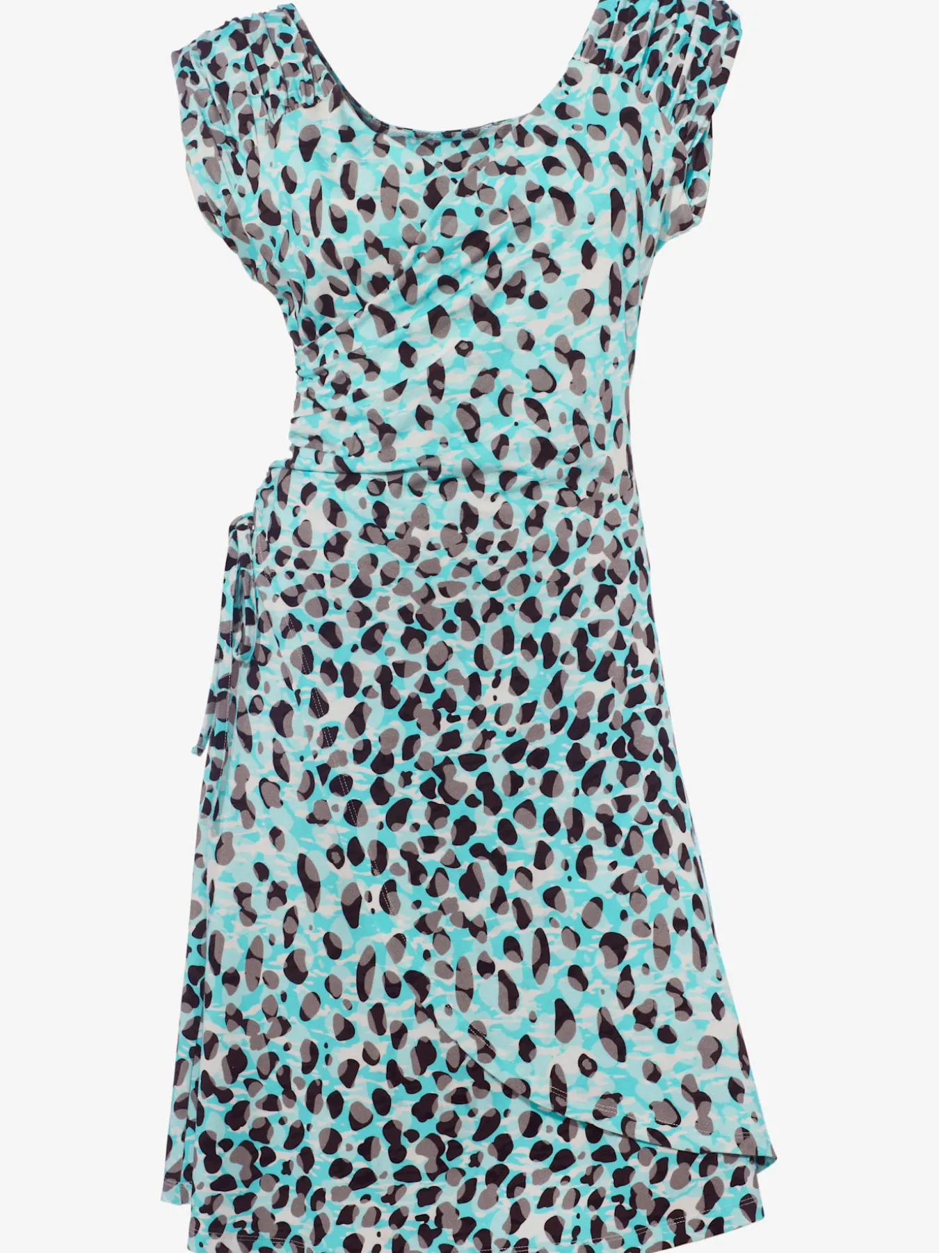 Robe imprimée effet cache-cœur tendance