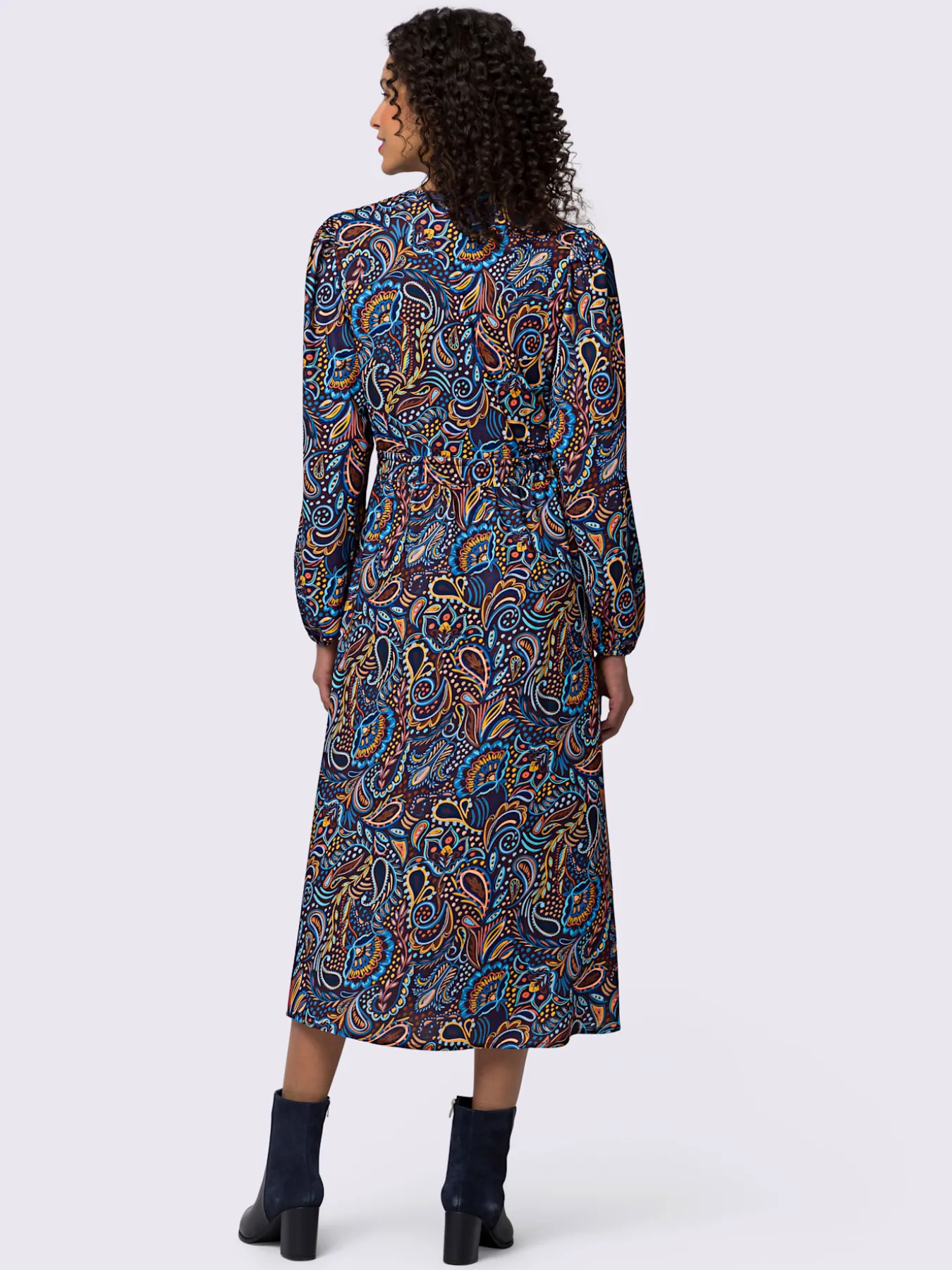Robe imprimée motif paisley coloré