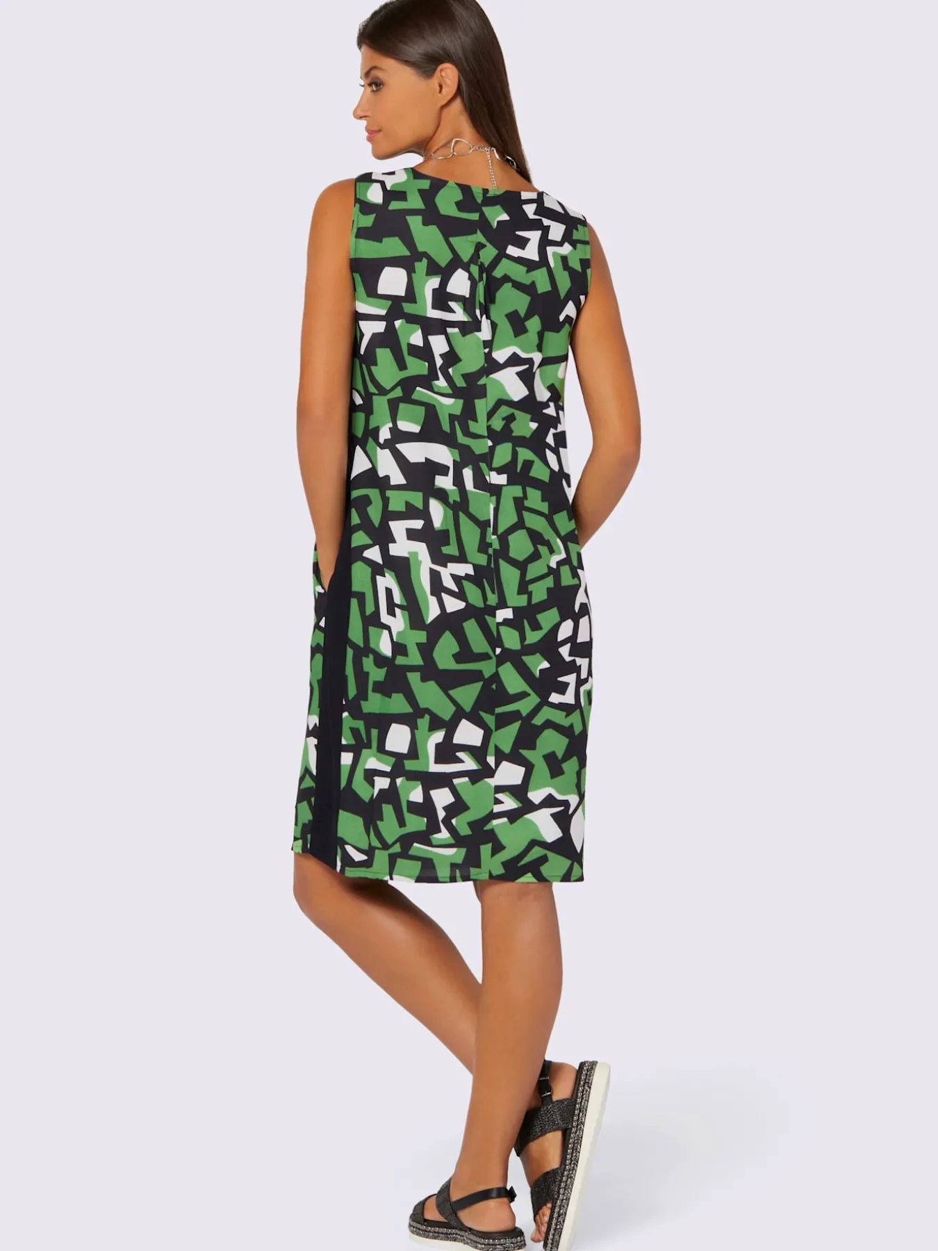Robe imprimée qualité tissée soignée