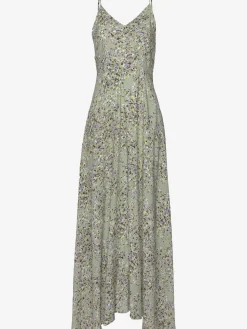 Robe longue belle encolure en v